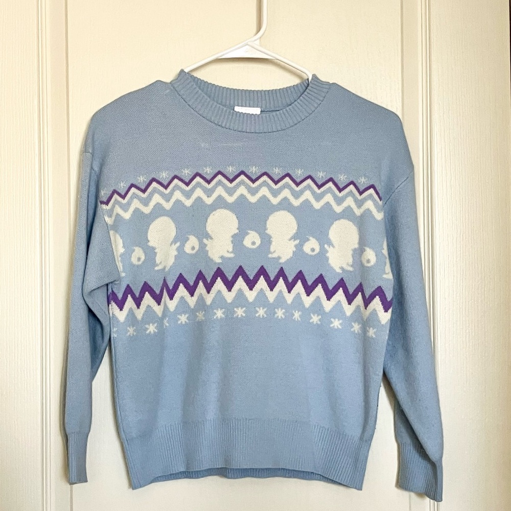 Pokémon Charming Blue & Purple Christmas Sweater – Size 140 (Girls)